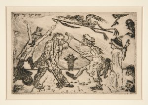 ポートフォリオ Les p?ch?s capitaux (The Deadly Sins) からの La col?re (Wrath) 作： James Ensor