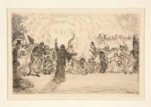 乞食へのキリスト (キリストと乞食) 作： James Ensor