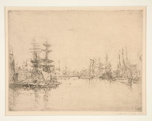 メイン ドック、オステンド (メイン ドック、オステンド) 作： James Ensor