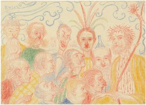 Scenes de la Vie du Christ キリストの生涯からのシーン、1910-1915。 作： James Ensor