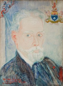 ジェームズ・アンソール男爵の自画像、悪魔と紋章