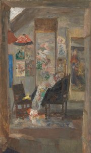 シノワズリーを見る骸骨 作： James Ensor