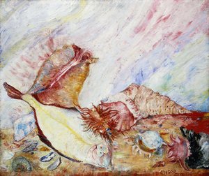 静物; スティルベン 作： James Ensor