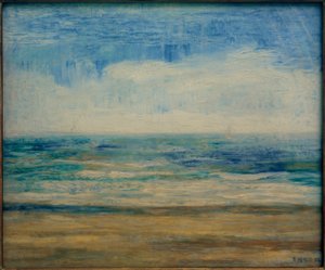 オステンドのビーチ 作： James Sidney Ensor