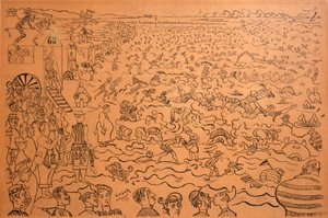 O banho em Ostende 作： James Ensor