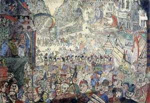 A entrada de Cristo em Bruxelas 作： James Ensor