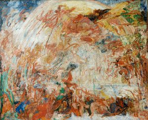 1889年、反乱天使たちの堕落。 作： James Ensor