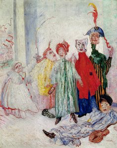 奇妙なマスク 作： James Ensor