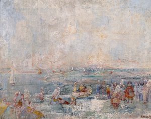 ビーチのカーニバル 作： James Ensor