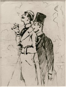 二人の紳士 作： James Sidney Ensor