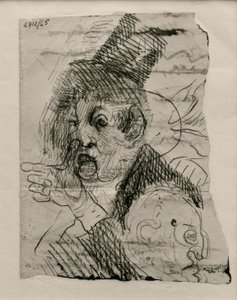 2つの頭と1つの手 作： James Sidney Ensor