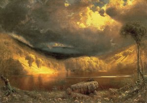 ホワイトマウンテン、エコーレイクの上の嵐の空 作： James Fairman