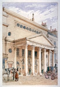 ザ シアター ロイヤル、ヘイマーケット、ウェストミンスター、ロンドン、c1840 作： James Findlay