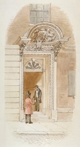 シティ・オブ・ロンドン、ミンシング・レーン4番地のドアウェイの眺め、1840年 作： James Findlay