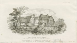 シェルトンオールドホール：鋼版画（ビネット）、nd [c 1843]（印刷） 作： James Flewitt Mullock