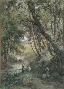 By the Stream」（水彩・紙） 作： James George Bingley