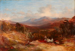 Lochnagar Look up Glen Gelder (キャンバスに油彩) 作： James Giles