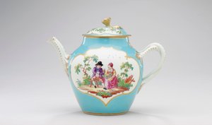 ウスターティーポットとカバー、1770年頃 作： James Giles