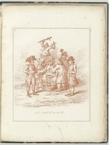 保健委員会、1795 The Committe de Santé (オブジェクトのタイトル) Hollandia Regenerata (シリーズタイトル) 作： James Gillray (possibly)