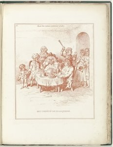困窮者のための委員会、1795 Noodlydende の委員会 (オブジェクトのタイトル) Hollandia Regenerata (シリーズタイトル) 作： James Gillray (possibly)