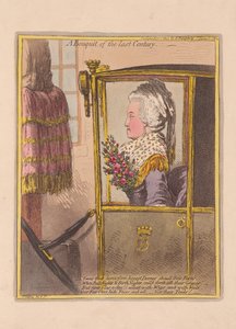 前世紀の花束、パブ。 1802（手描きの彫刻） 作： James Gillray