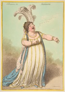 Bravura Air。マンデーン、1801年12月22日。 作： James Gillray