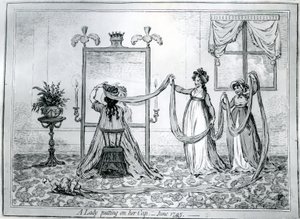 帽子をかぶった女性、1795 作： James Gillray