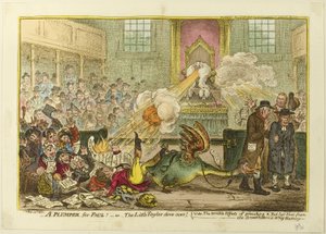 ポールのためのプランパー 作： James Gillray