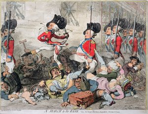 J.フォレスによって1792年に出版された、名誉ある権利、別名サンスキュロット 作： James Gillray