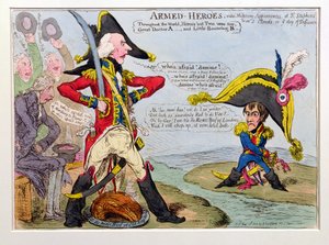 武装した英雄、または聖ステファンのundと聖クラウドでの反抗の日の軍事的外観、ハンナハンフリーによって1803年に公開（手描きのエッチング）