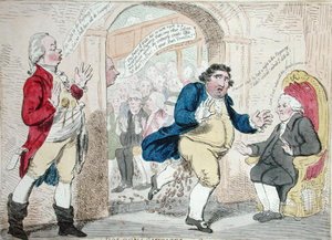 1788年にS.W.フォレスが出版した「ボローニャ・サウサージュ」（手彩色のエッチング）。