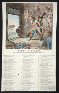 ボニーとタリー、コルシカの死体-肉屋の計算日-四半期なし！、pb。 1803（手描きの彫刻）
