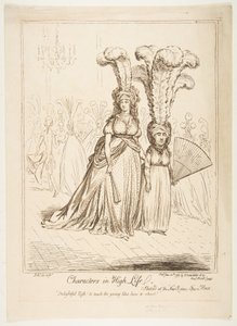 ハイライフのキャラクター、1795年6月20日。 作： James Gillray