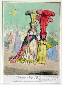 ハイライフのキャラクター、1795年にハンナハンフリーによって発行（手描きのエッチング）