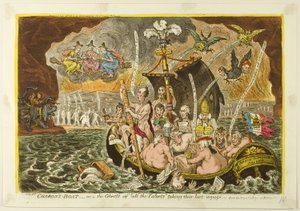 カロンの船 作： James Gillray