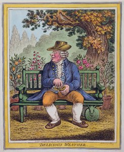 デリシャスウェザー、1808年にハンナハンフリーによって公開（手描きのエッチング）