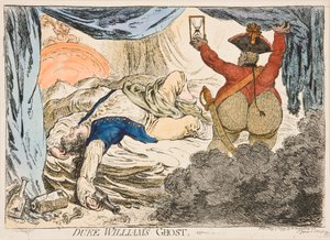 ウィリアム公爵の亡霊 作： James Gillray