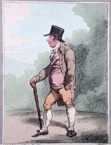 ハンナ・ハンフリーが1799年に出版した「Elegance Democratique」（手彩色のエッチング） 作： James Gillray
