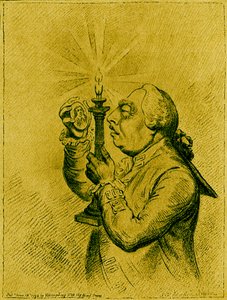 ジェームズ・ギルレイによるジョージIII風刺画 作： James Gillray
