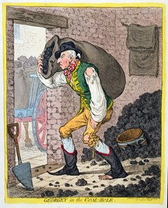 ジョージ・オブ・ザ・コール・ホール、1801年にハンナ・ハンフリーによって出版された（手描きのエッチング）