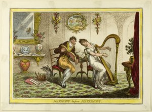 結婚前の調和 作： James Gillray