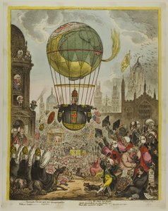 飛翔の舵を取る 作： James Gillray