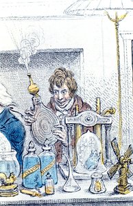 ハンフリーデービー、イギリスの化学者および発明家、1802年 作： James Gillray