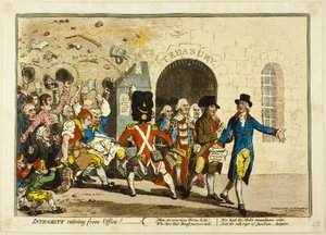 退任するインテグリティ 作： James Gillray