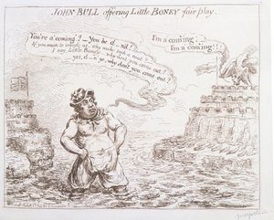 ジョンブルはリトルボニーフェアプレイを提供しています。1803年にハンナハンフリーから出版されました。
