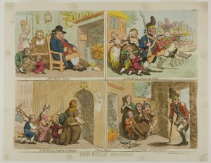 ジョン・ブルズの進歩 作： James Gillray