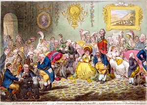 国民議会、1804 年。 作： James Gillray