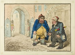 不幸なシトエンとの出会い 作： James Gillray