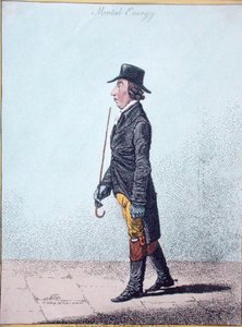 ハンナ・ハンフリーが1801年に出版した「精神的エネルギー」（手彩色の銅版画） 作： James Gillray