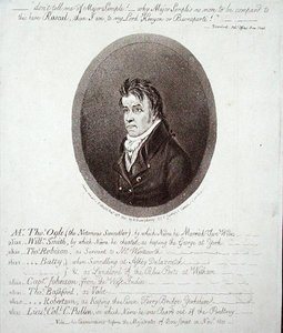 ハンナ・ハンフリーが1801年に出版したトーマス・オグル氏の作品（エッチング） 作： James Gillray